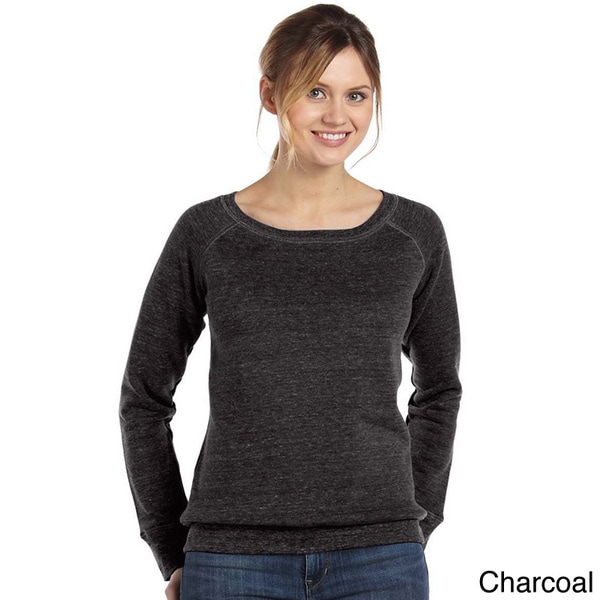 women's scoop neck sweatshirt