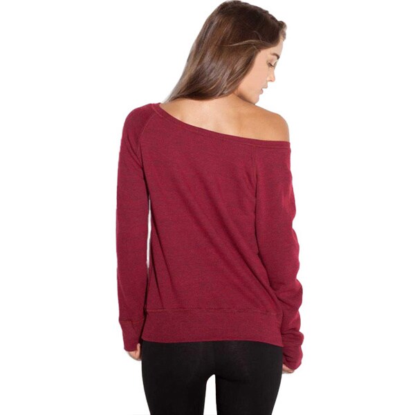 wide crew neck sweatshirt