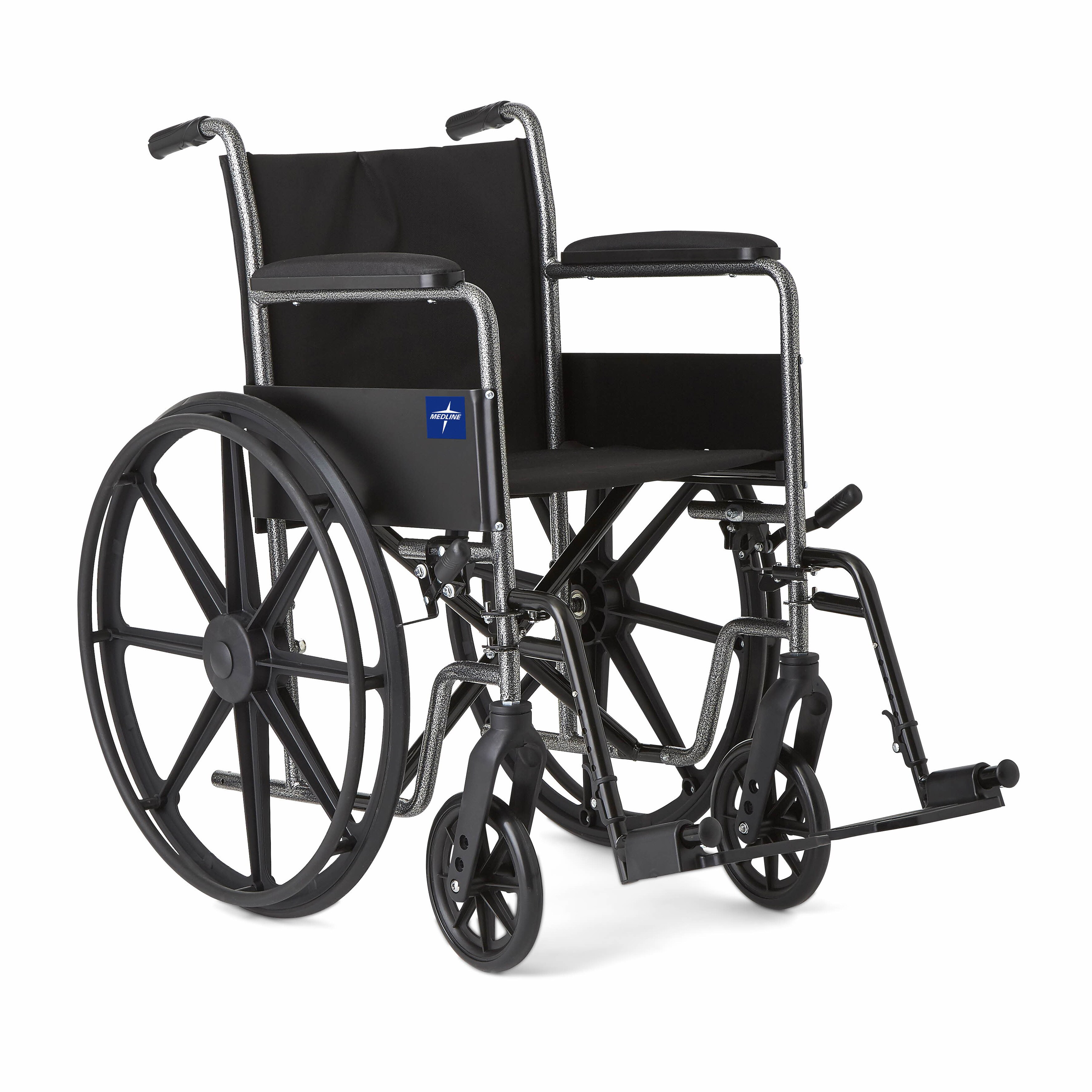 Shop Medline Excel K1 Basic Wheelchair with 18inch Wide x 16inch Deep