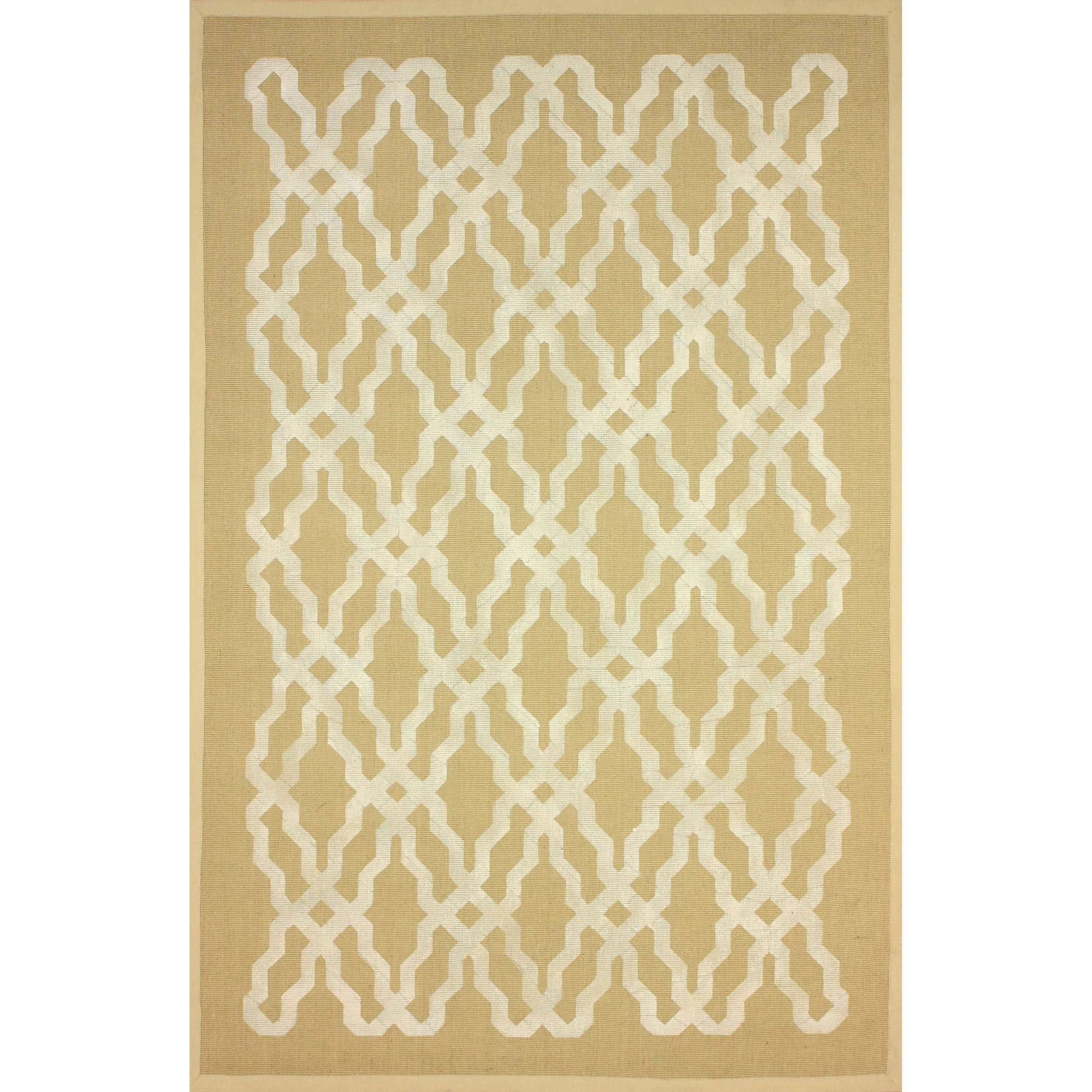 Nuloom Moroccan Trellis Printed Natural Fiber Jute Rug (5 X 8)