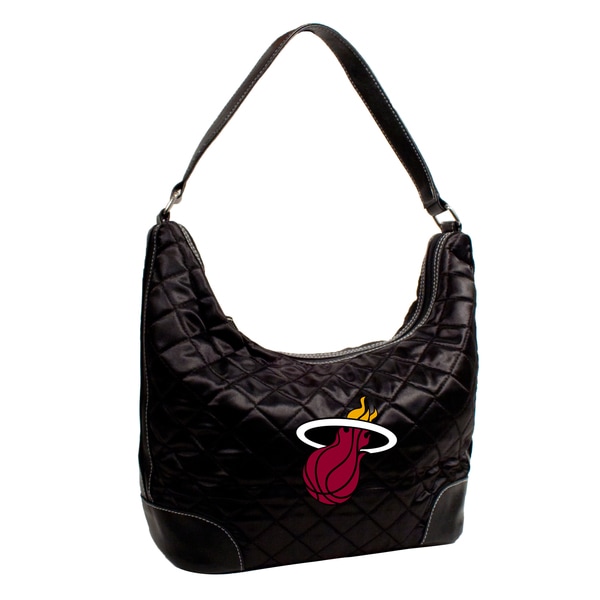 NBA Miami Heat Quilted Hobo Handbag Little Earth Basketball