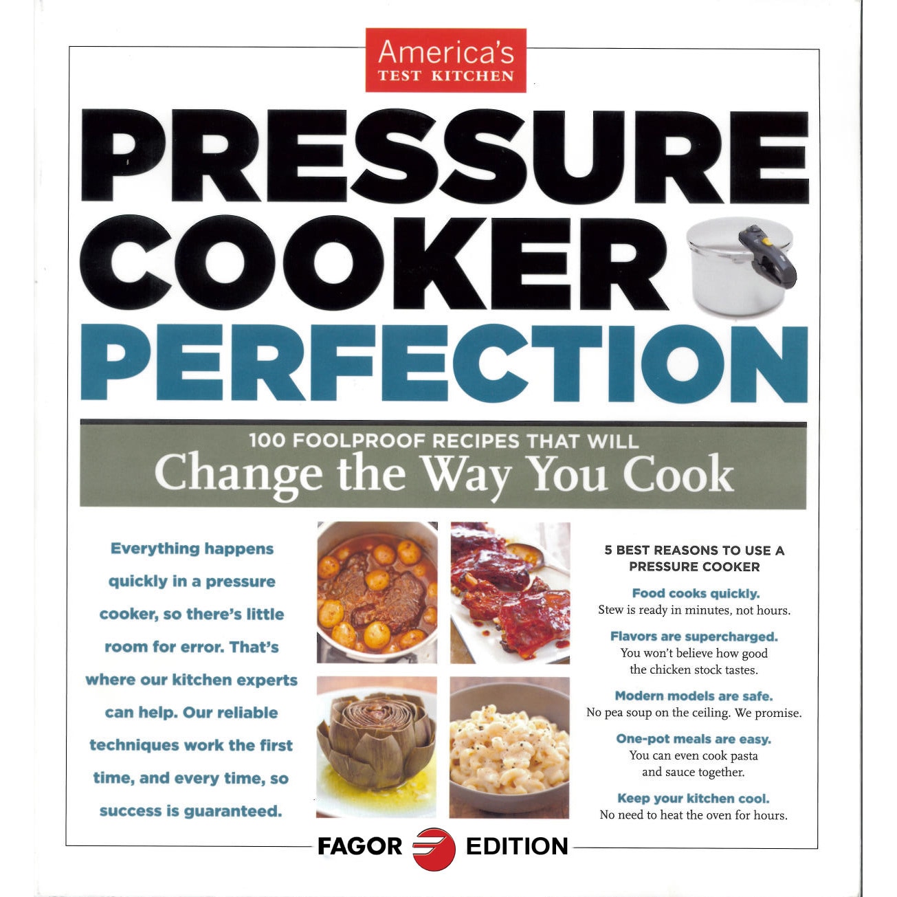 Fagor Duo 10-quart Pressure Cooker with Bonus 'Pressure Cooker Perfection'  Cookbook - Bed Bath & Beyond - 8595199