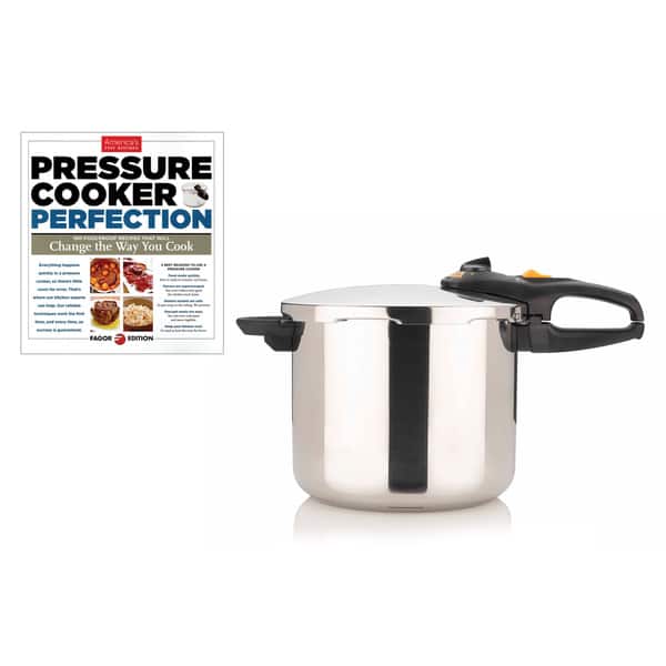 Fagor Duo 10-quart Pressure Cooker with Bonus 'Pressure Cooker Perfection'  Cookbook - Bed Bath & Beyond - 8595199