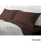 preview thumbnail 4 of 6, Hotel Peninsula Microfiber Wrinkle Resistant Bed Sheet Set Chocolate - Full
