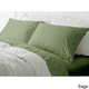 preview thumbnail 8 of 6, Hotel Peninsula Microfiber Wrinkle Resistant Bed Sheet Set Sage - King