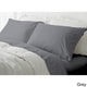 preview thumbnail 3 of 6, Hotel Peninsula Microfiber Wrinkle Resistant Bed Sheet Set Grey - King