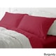 preview thumbnail 6 of 6, Hotel Peninsula Microfiber Wrinkle Resistant Bed Sheet Set Burgundy - Full