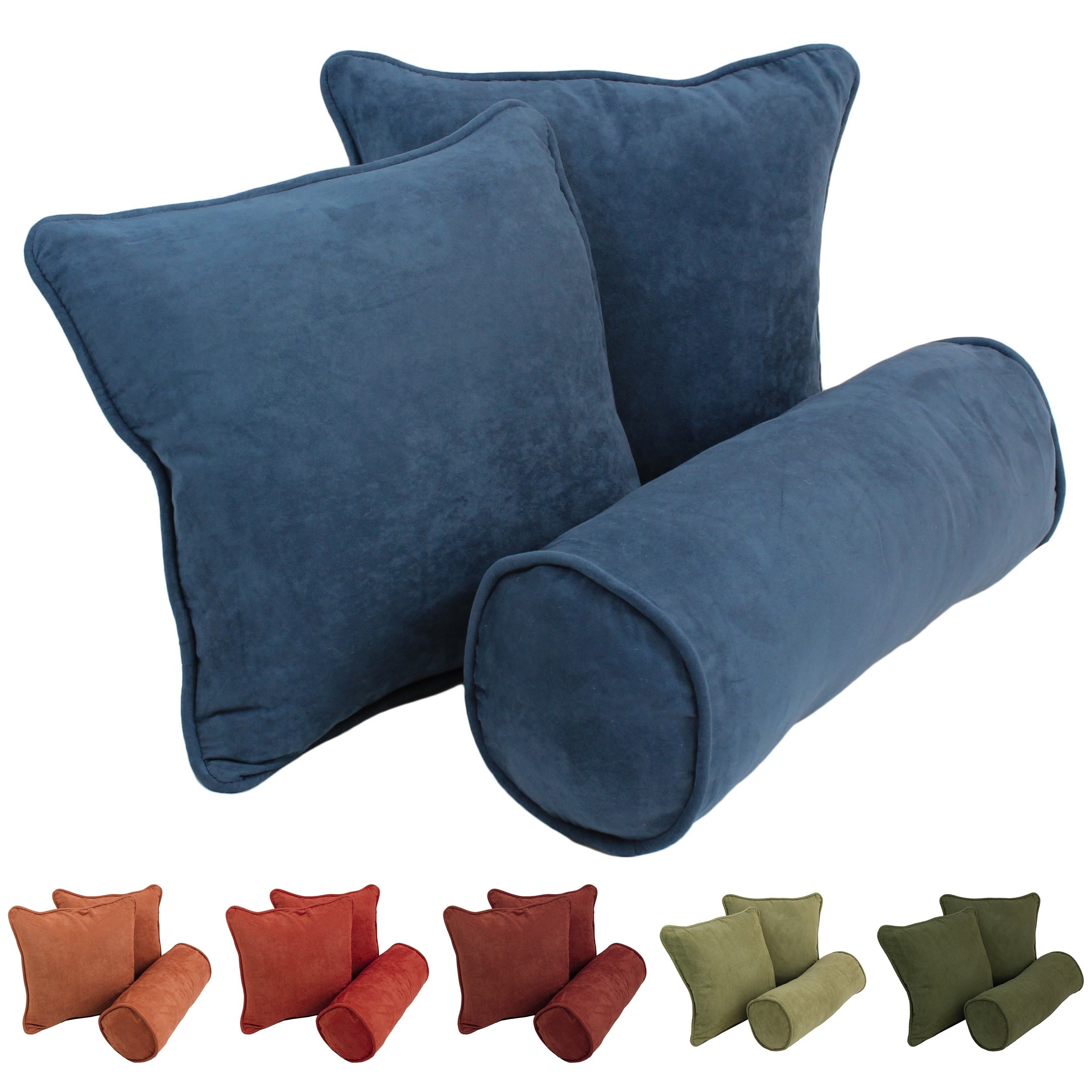 Shop Blazing Needles Delaney 3 Piece Indoor Throw Pillow Set