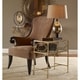preview thumbnail 2 of 1, Uttermost Genell Gold Leaf Side Table