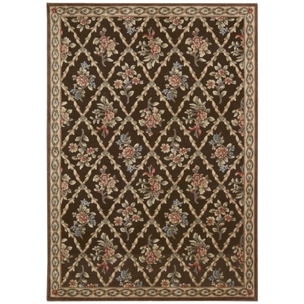 kathy ireland by Nourison Villa Retreat Chocolate Rug (53 x 75)