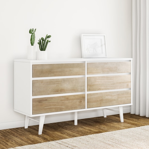 Shop Carson Carrington Madrid Light Charcoal 6drawer Dresser Free