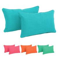 Blazing Needles Indoor/Outdoor Lumbar Support Pillow (Set of 2)