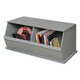 badger basket two bin stackable storage cubby