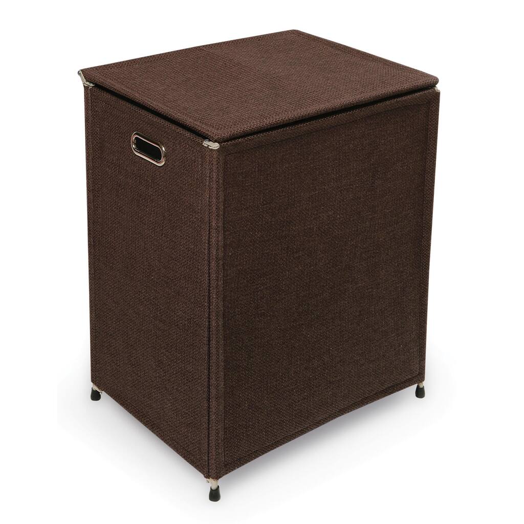 Badger Basket Espresso Metal Frame Hamper