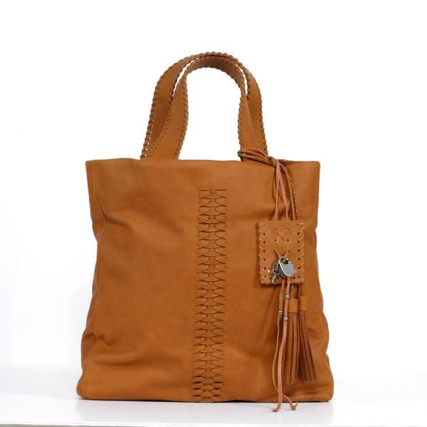 ralph lauren tan leather bag