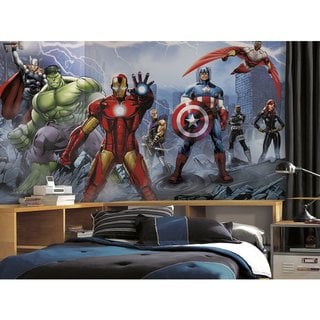 Avengers Assemble Wall Mural (6'x10.5')