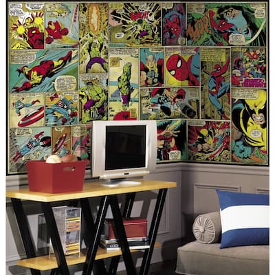 Marvel Classics Comic Panel Mural (6'x10.5')