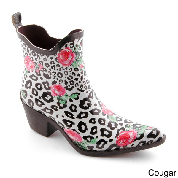 Shop Corkys Women's 'Foxy' Printed Rubber Ankle Boots - Free Shipping ...