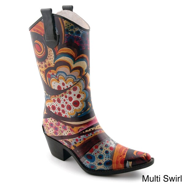 Shop Corkys Women's 'Rodeo' Printed Western Rain Boots - Free Shipping ...