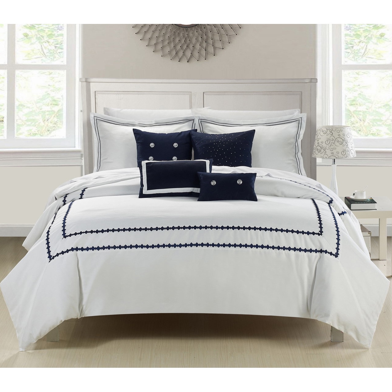 Mandalay 7 piece Embroidered Comforter Set