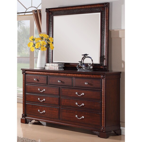 Picket House Rhapsody 5-piece Dark Cherry Finish Bedroom Set - Bed