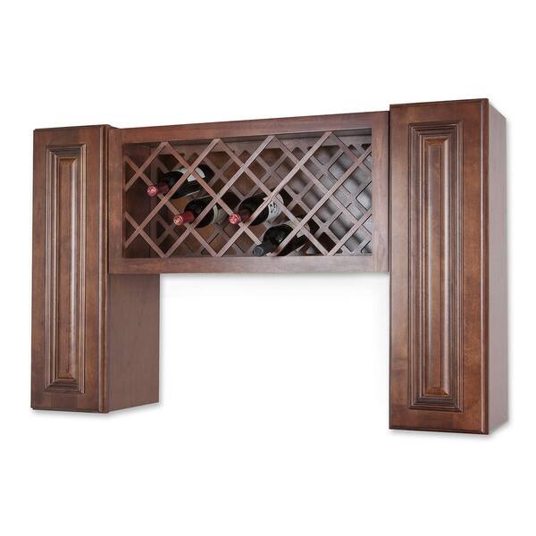 Wall Mount Wine Rack Cabinet Unit Overstock 8597842
