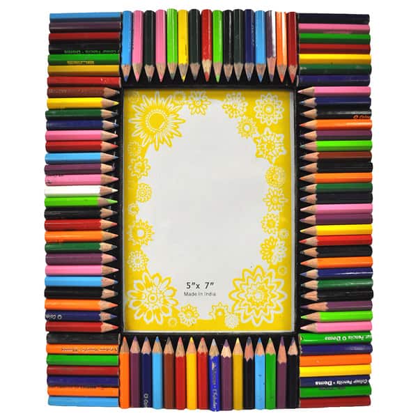 Penshell Frame Colorful Pencil 5x7 Picture Frame - Bed Bath & Beyond - 8599444
