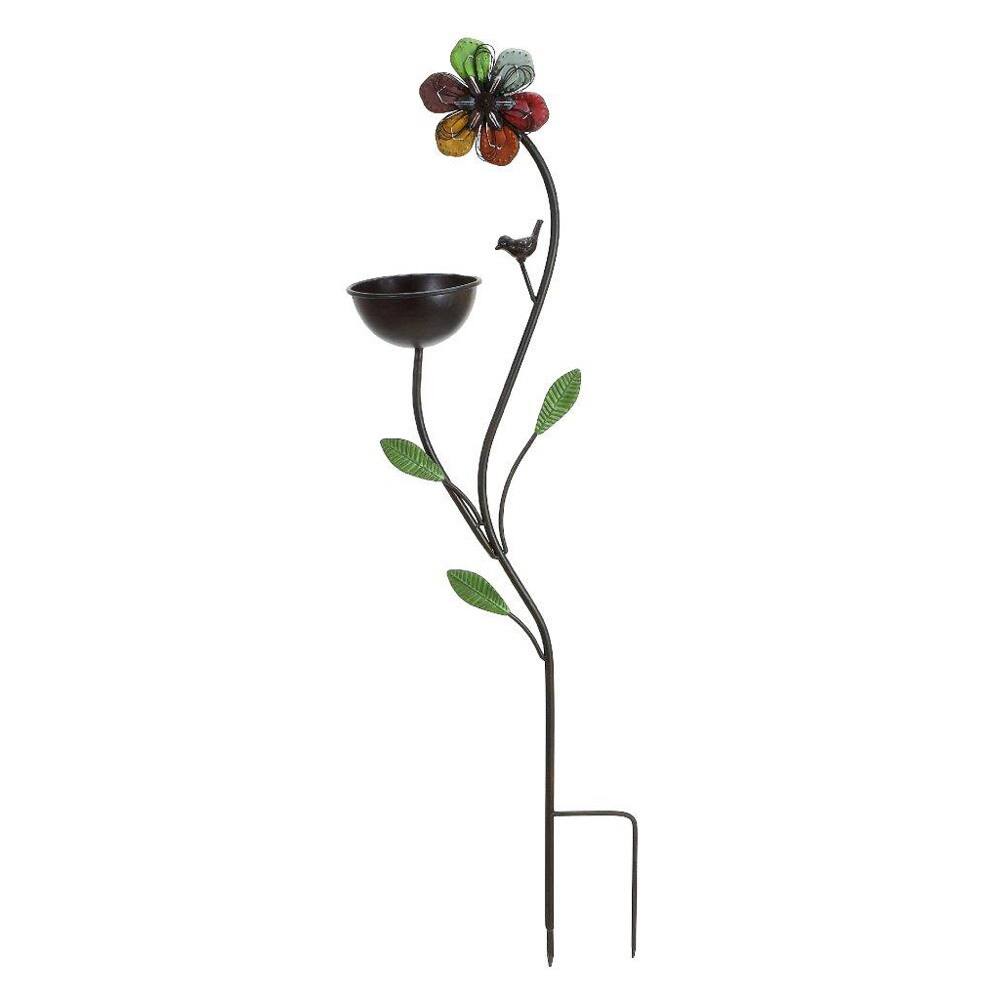 Metal Floral Bird Feeder