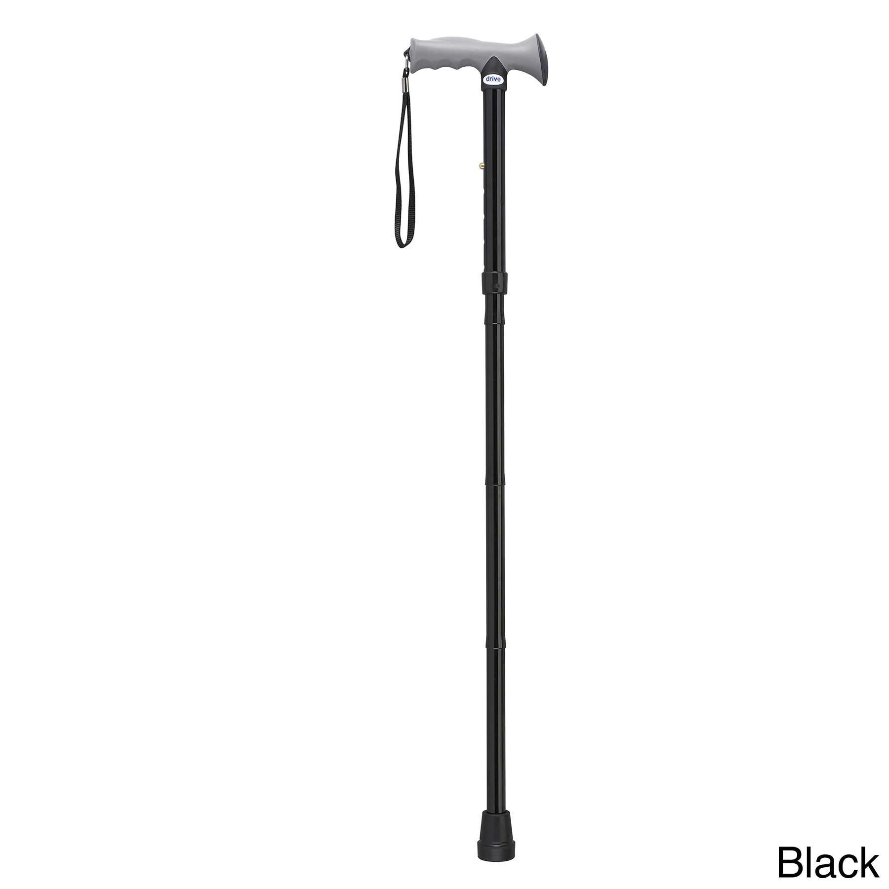 Adjustable Lightweight Folding Cane With Gel Hand Grip