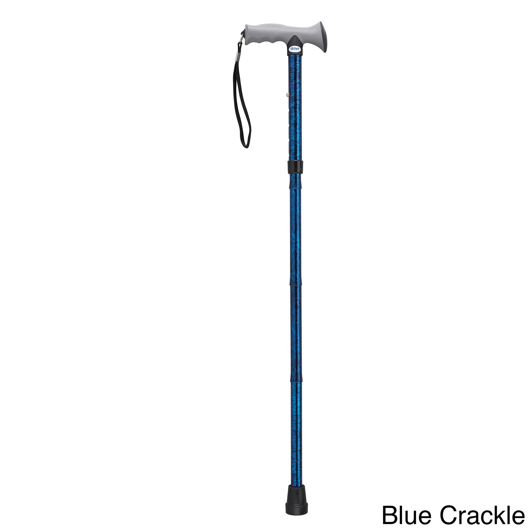 Adjustable Lightweight Folding Cane With Gel Hand Grip