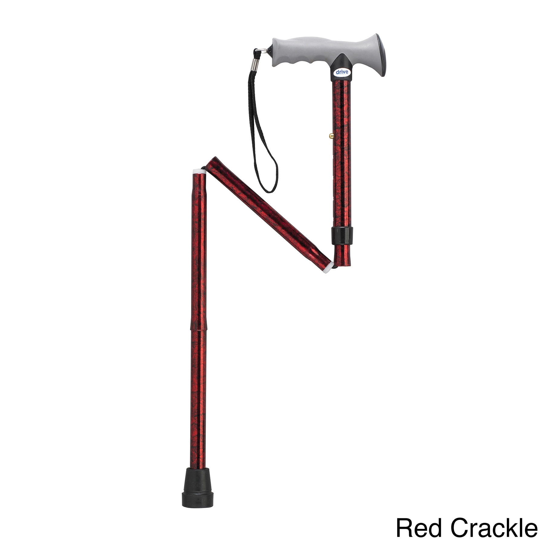 Adjustable Lightweight Folding Cane With Gel Hand Grip