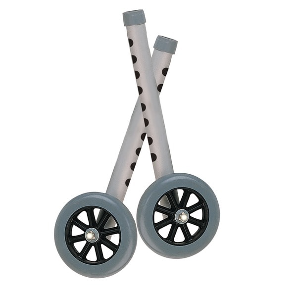 Drive Medical Extended Height 5-inch Walker Wheels and Legs Combo Pack (Set of 2)