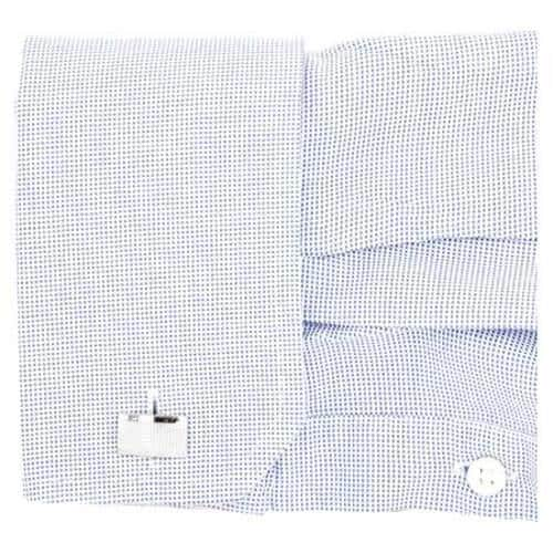 Mens Cufflinks Inc Grated Square Cufflinks Silver   16876741