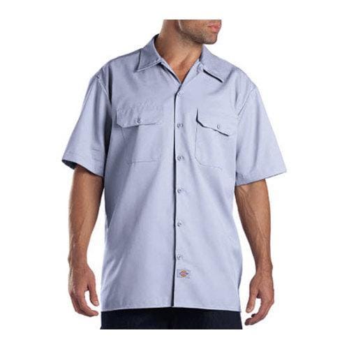 Shop Men's Dickies Short Sleeve Work Shirt Light Blue - Free Shipping ...