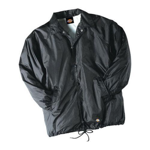 Mens Dickies Snap Front Nylon Jacket Dark Navy