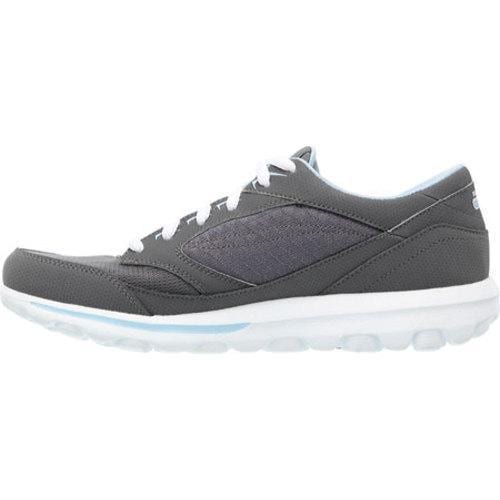 Womens Skechers GOwalk Rocket Ship Charcoal/Blue