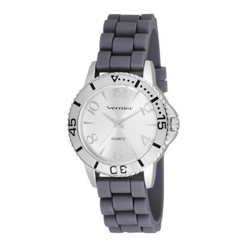 Women's Vernier V11094 Interchangeable Strap Quartz Watch White Silicone/White