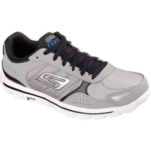 Mens Skechers GOwalk 2 Flash DNA Gray/Black