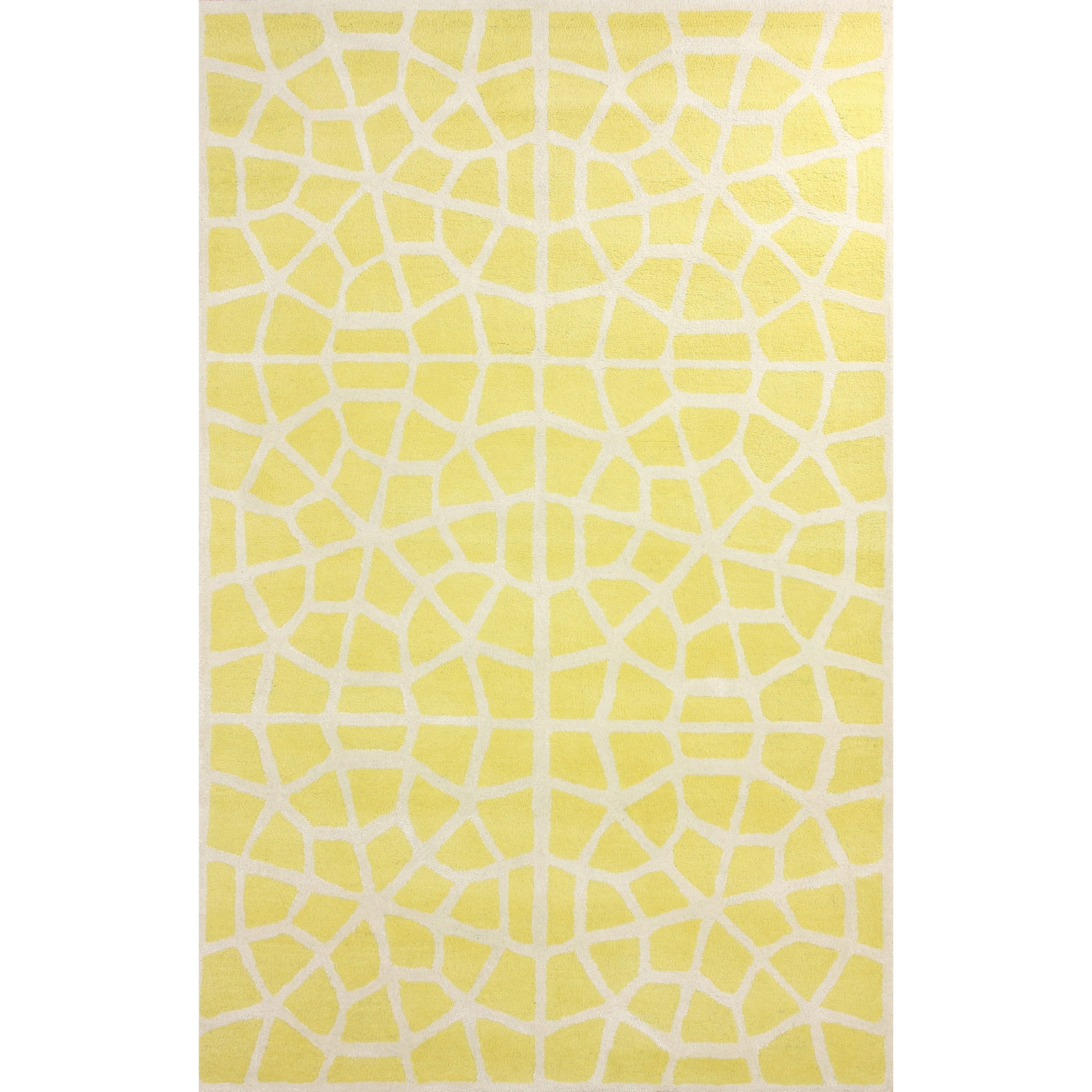 Nuloom Lemon Handmade Cambridge Moroccan Trellis Wool Rug (5 X 8)