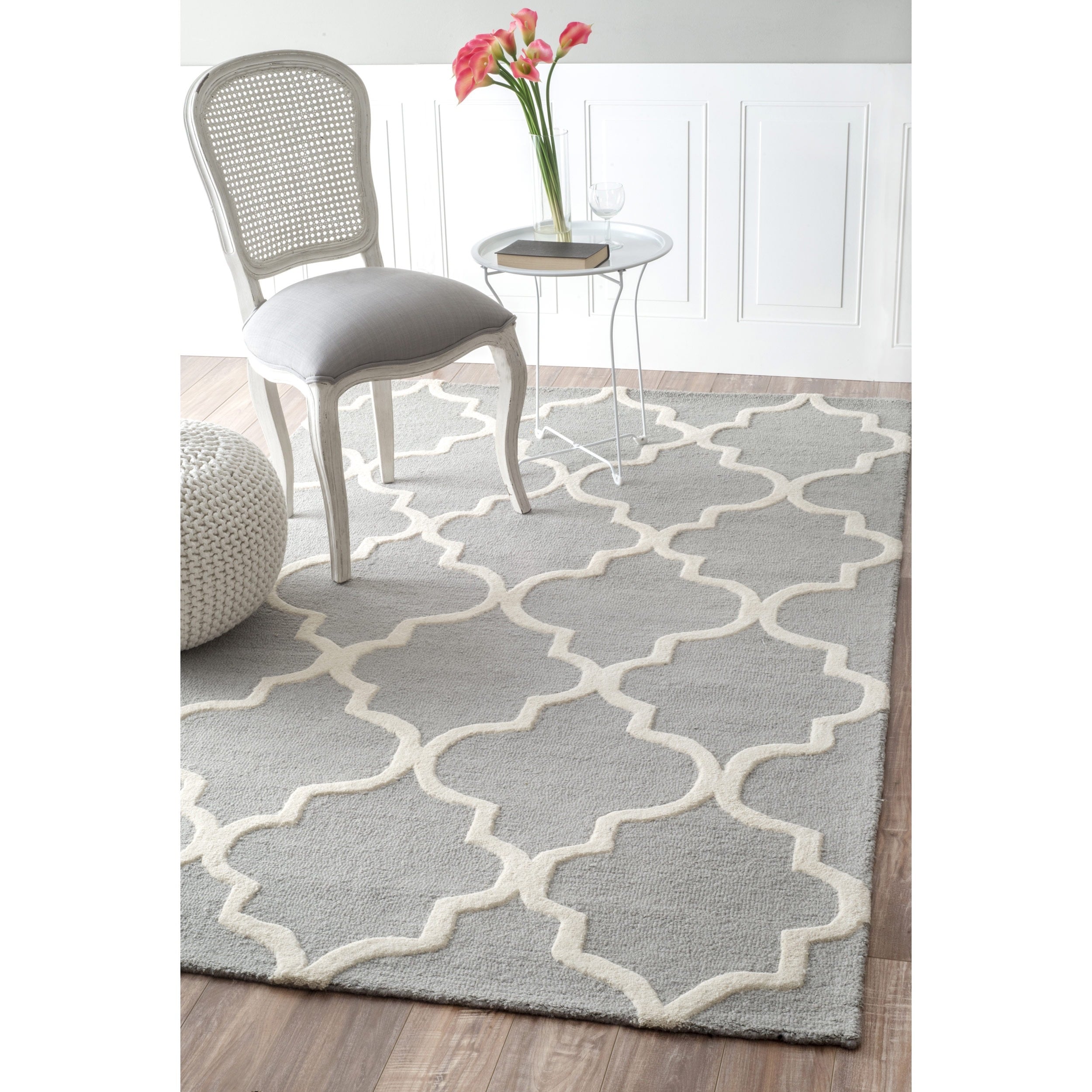 Nuloom Handmade Marrakesh Moroccan Wool Trellis Rug (76 X 96)