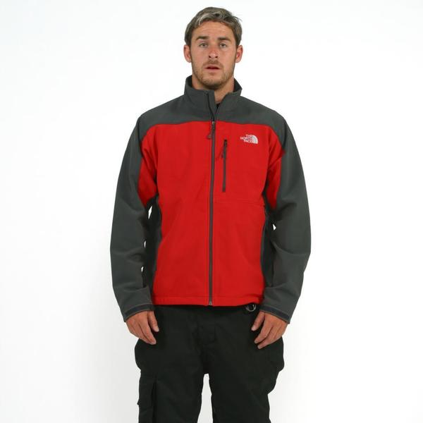 The North Face Men's Apex Bionic Soft Shell Jacket Biking Red Grey XL ...