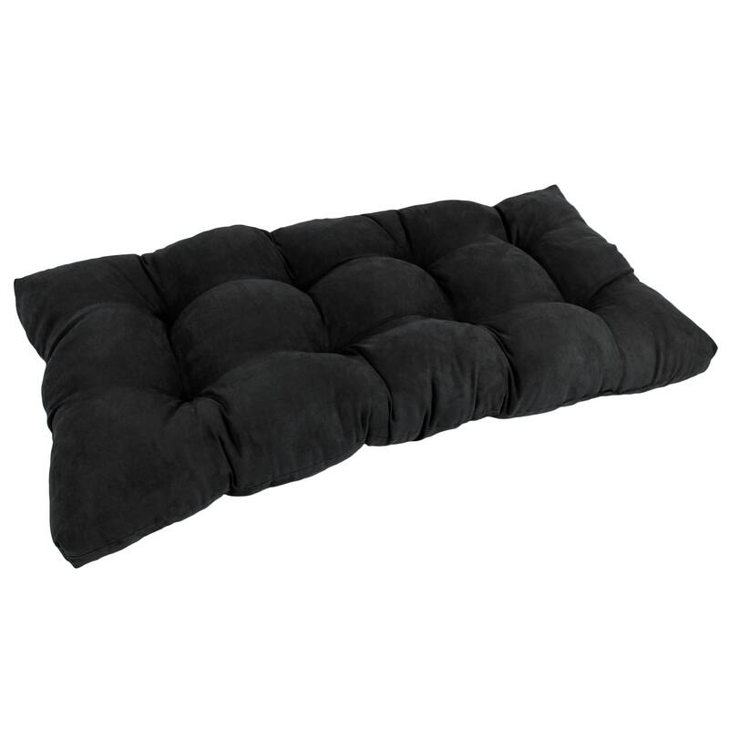 Blazing Needles 42-inch Microsuede Bench Cushion - Black