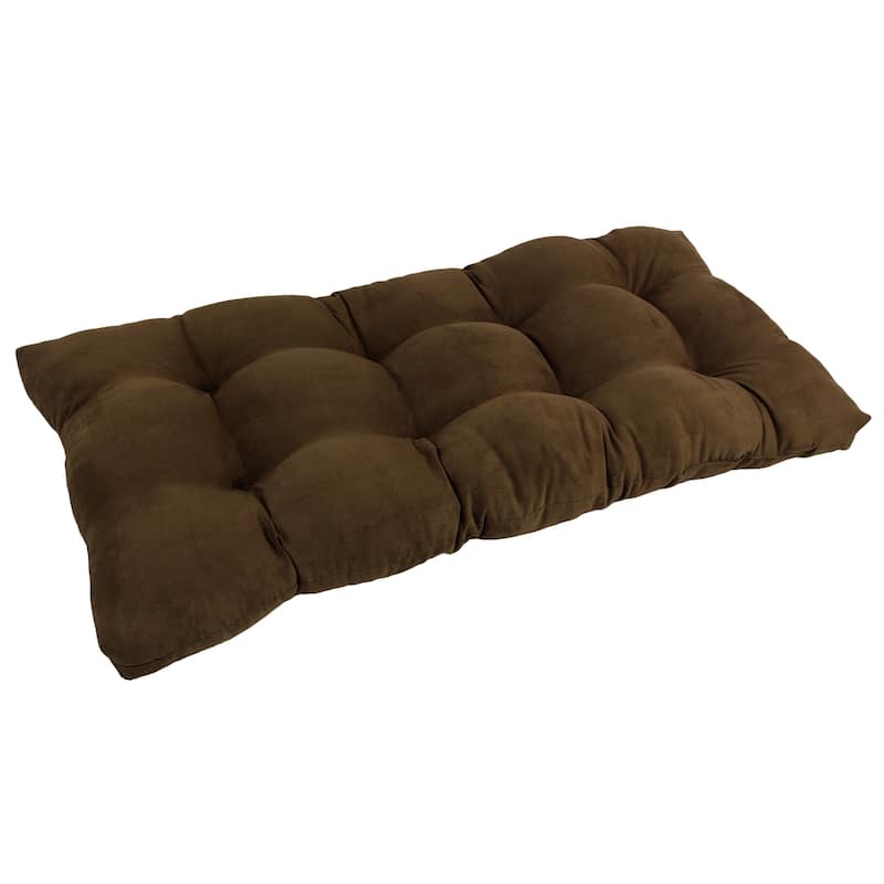 Blazing Needles 42-inch Microsuede Bench Cushion - Chocolate
