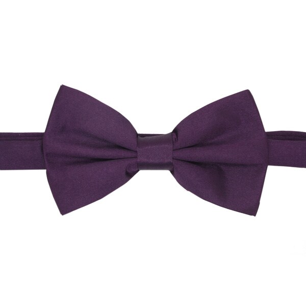 Shop Ferrecci Men's Dark Purple Bowtie - Free Shipping On Orders Over ...