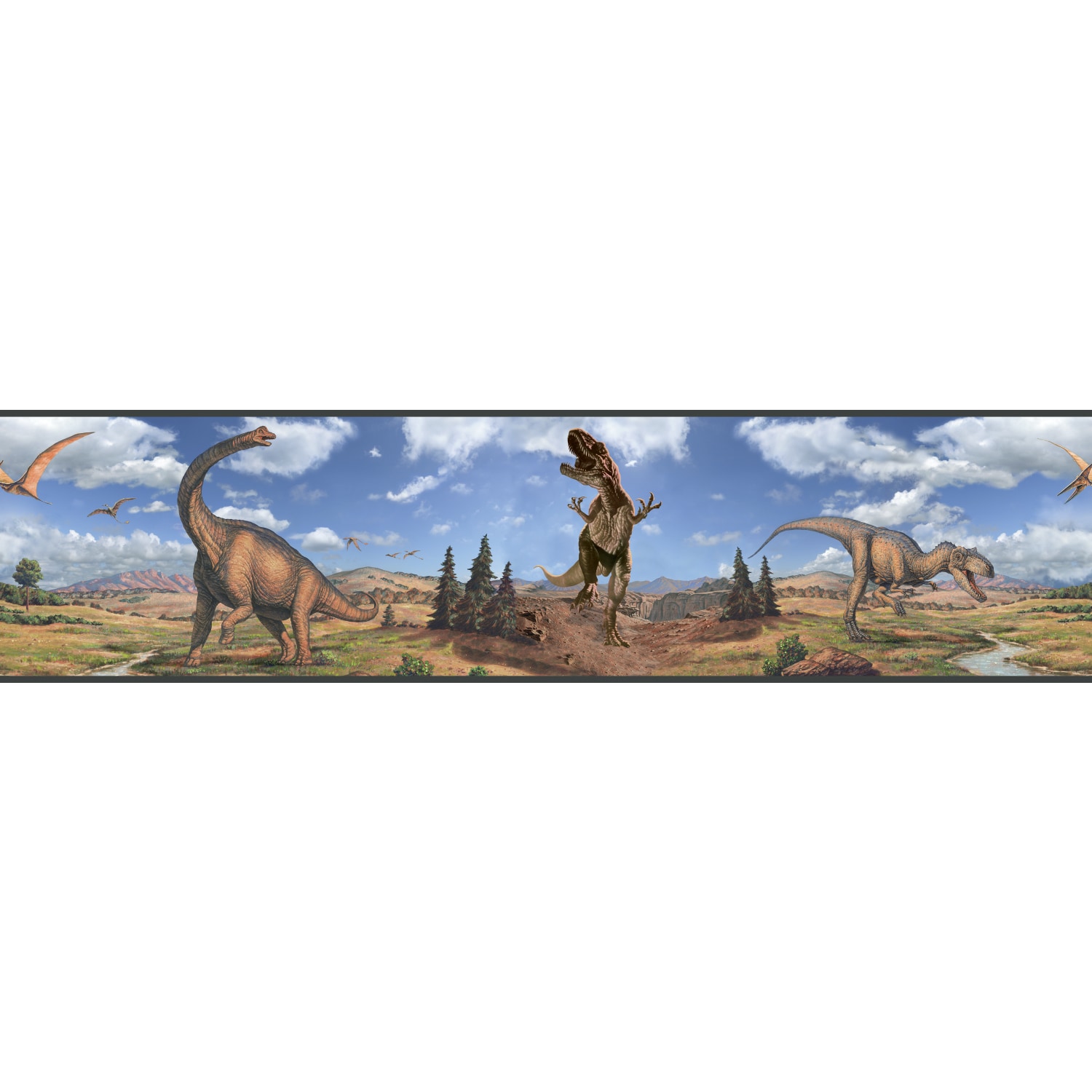 Dinosaurs Peel and Stick Border