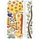 preview thumbnail 2 of 2, Jungle Adventure Giraffe Peel & Stick Growth Chart