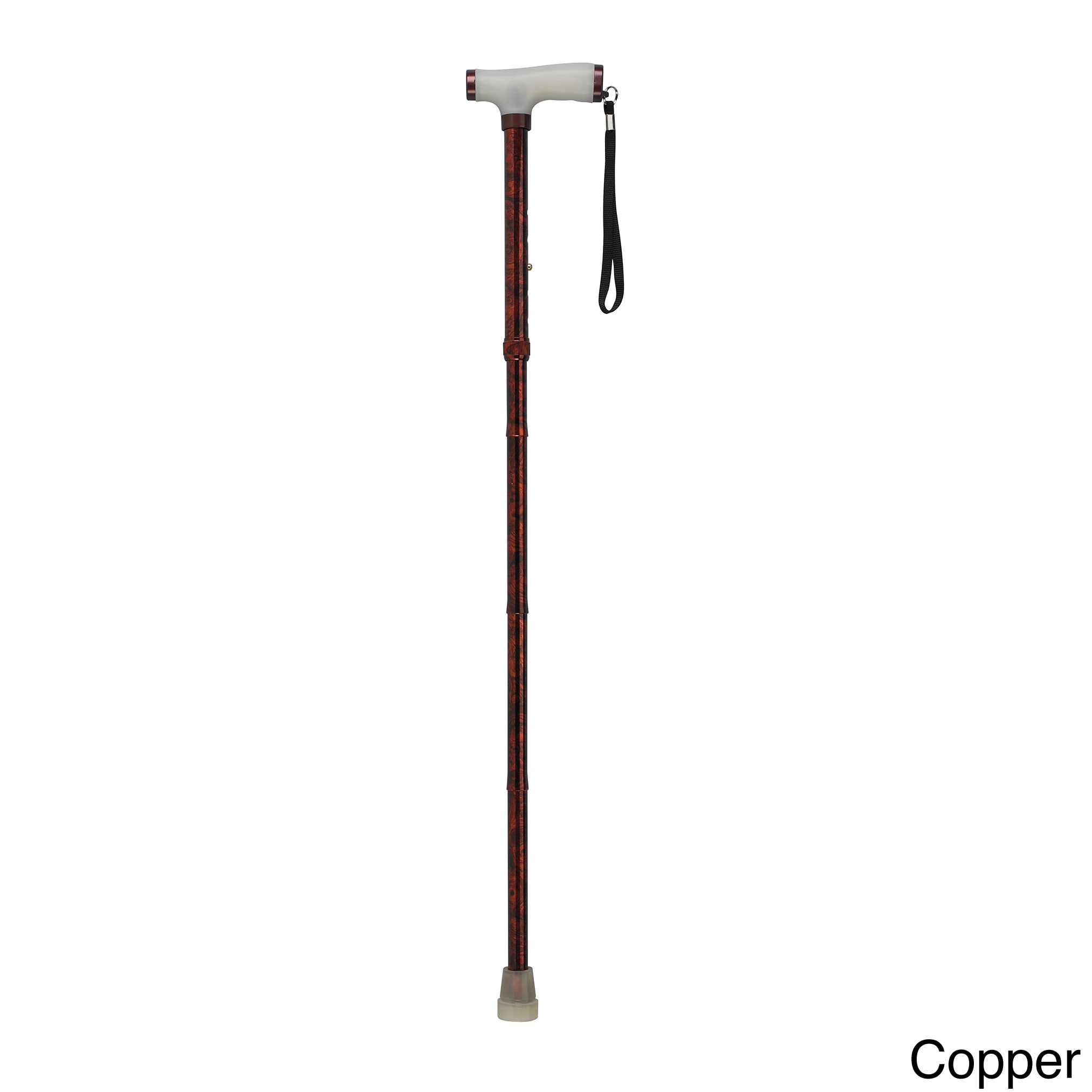 Folding Cane With Glow Gel Grip Handle