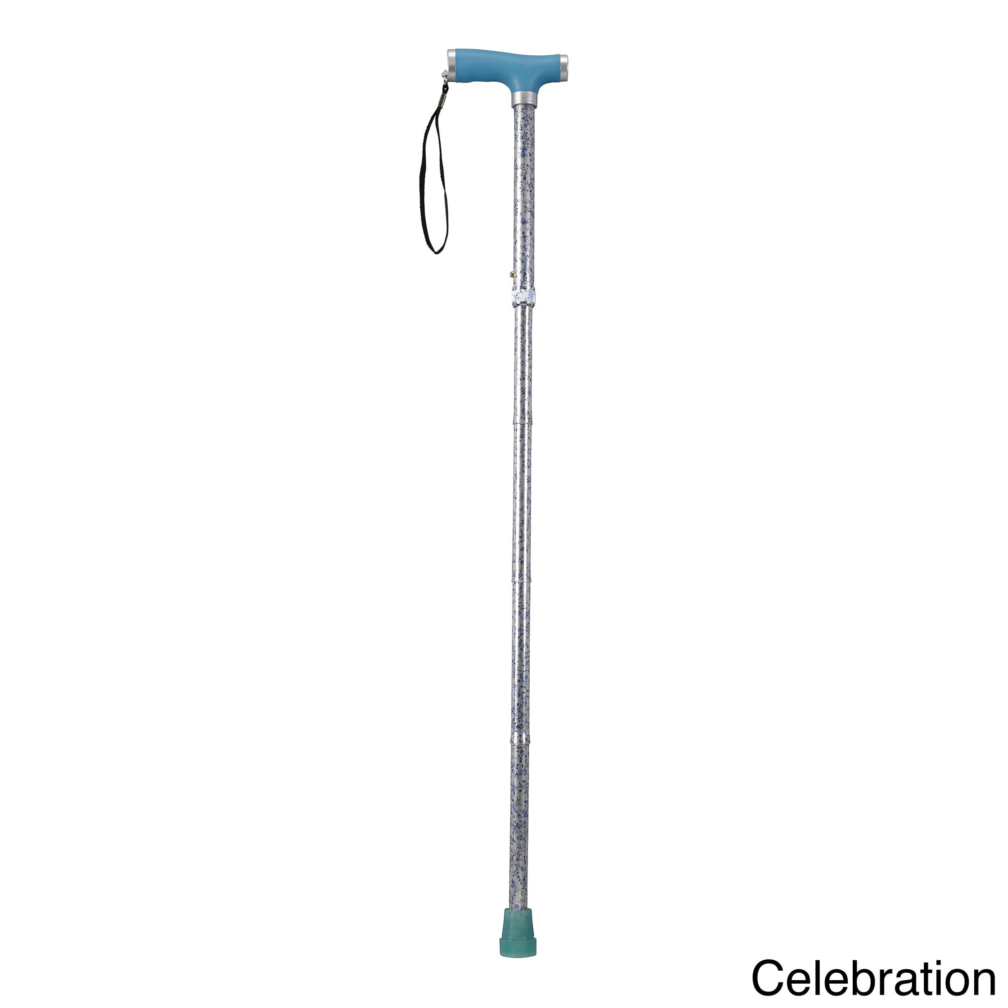 Folding Cane With Glow Gel Grip Handle