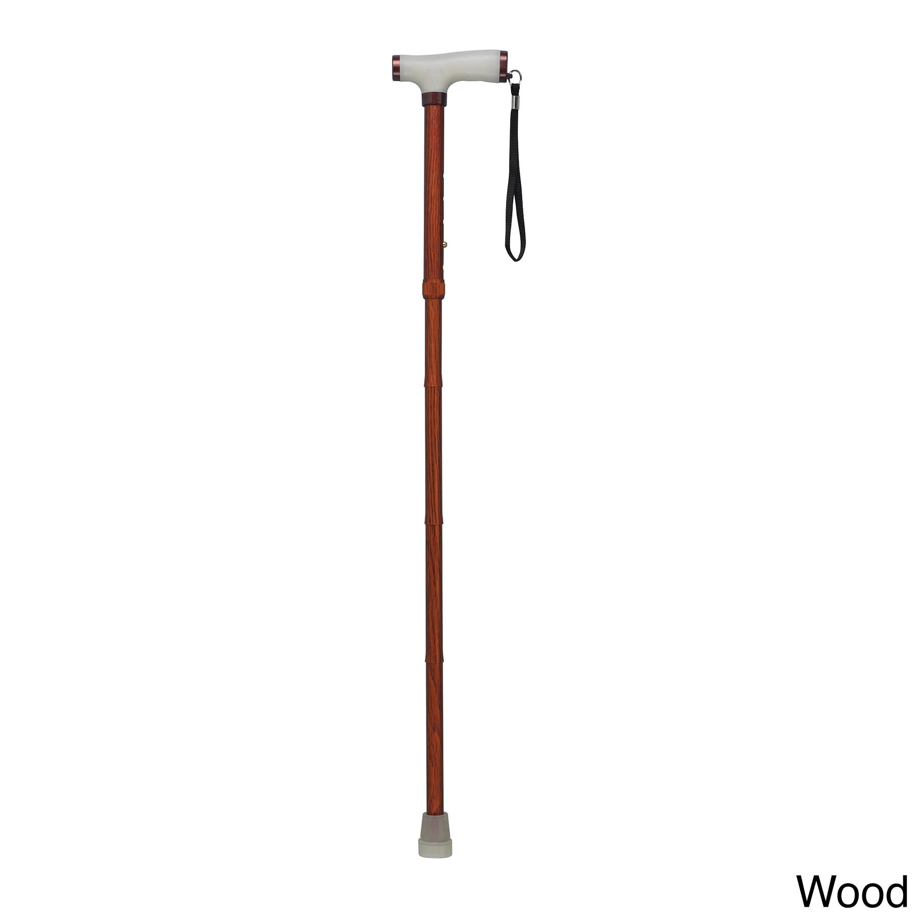 Folding Cane With Glow Gel Grip Handle