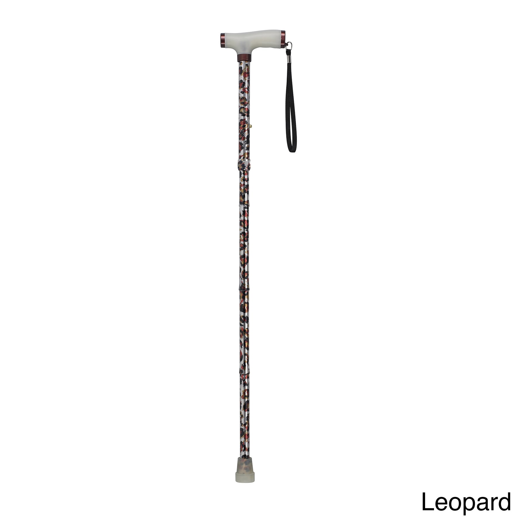 Folding Cane With Glow Gel Grip Handle